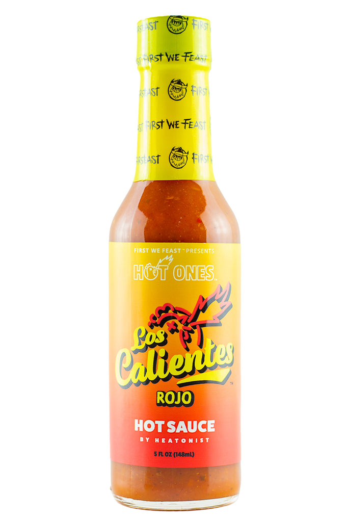Los Calientes ROJO Hot Ones Hot Sauce 5oz (148ml) - Chile Mojo