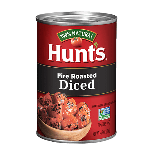 Hunts Fire Roasted Diced Tomatoes 411gm