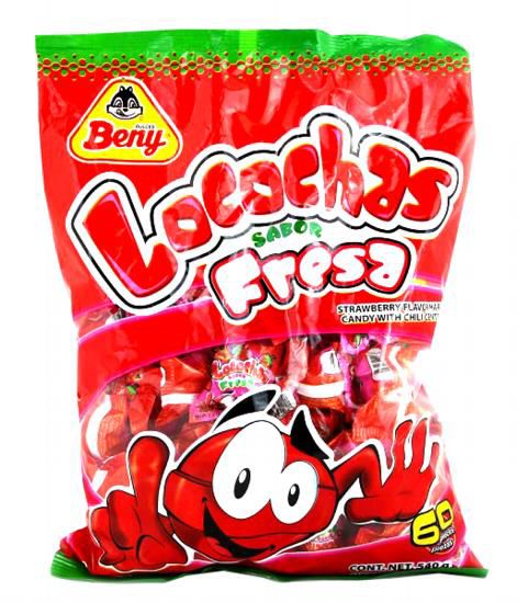 Beny Locochas Spicy Mexican Candy - Fresa Strawberry