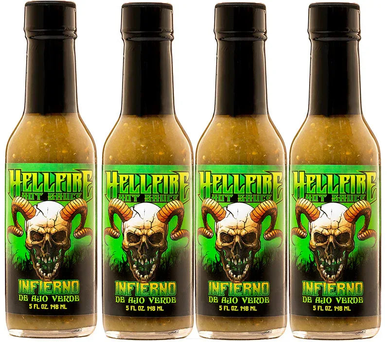 Hellfire Infierno De Ajo Verde The Ultimate Taco Sauce 150ml - Chile Mojo