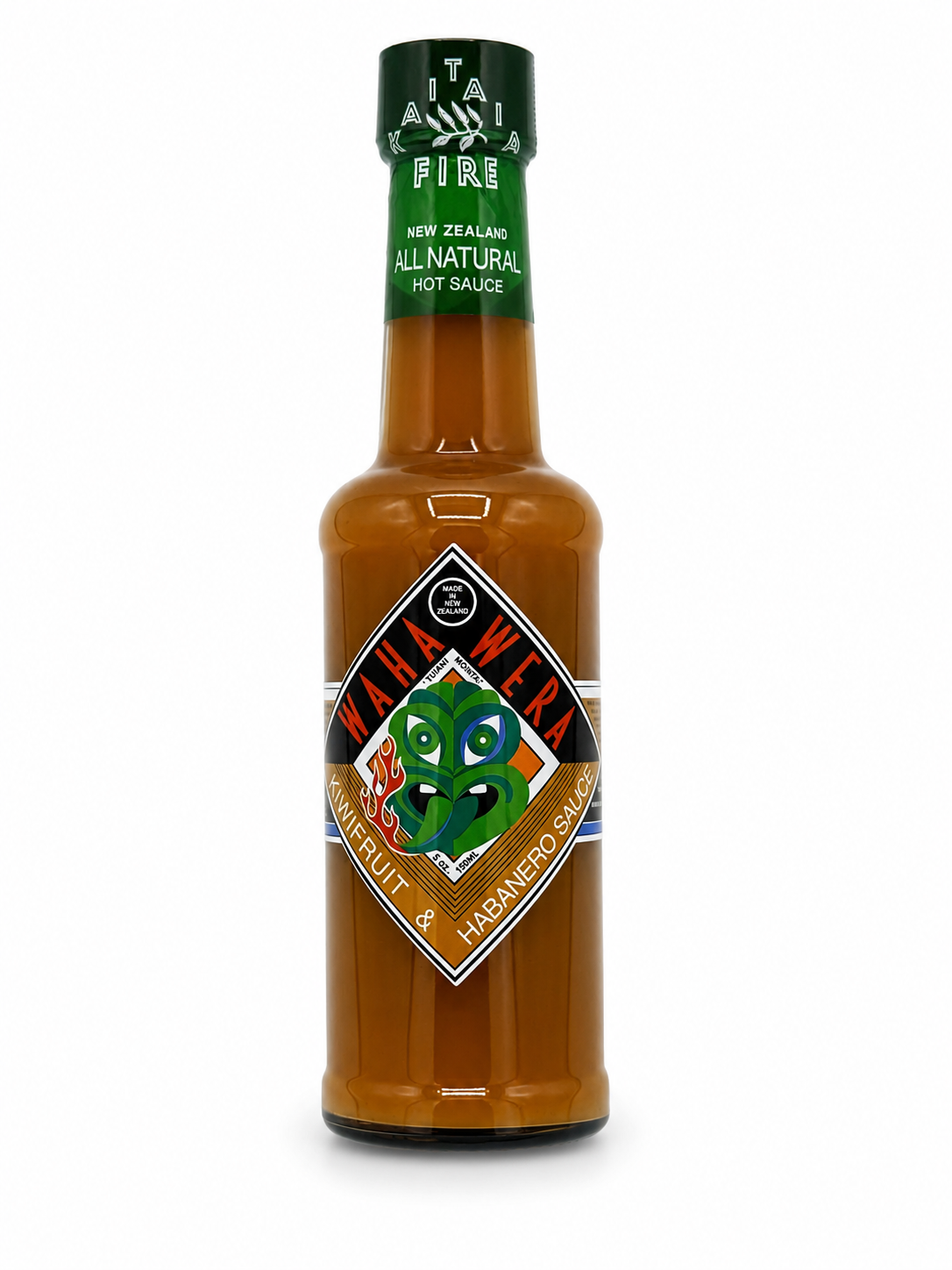 Kaitaia Fire Waha Wera Kiwi & Habanero Sauce 148ml (5oz)