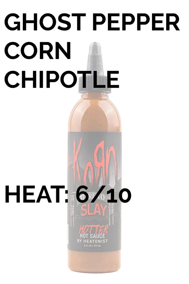 Korn Here to Slay Hot Sauce - Hotter Edition 6oz (177ml) - Chile Mojo