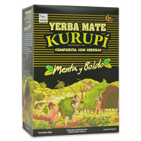 Yerba Mate Kurupi Compuesta con Hierbas (with herbs) 500gm