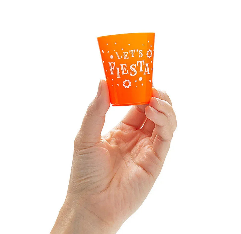 Lets Fiesta - Colourful Plastic Shot Glasses - Chile Mojo