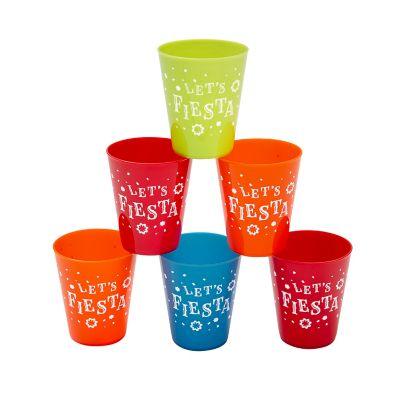 Lets Fiesta - Colourful Plastic Shot Glasses - Chile Mojo