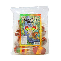 Mango Real Perico con chile - Mexican Mango Lollipops - Chile Mojo