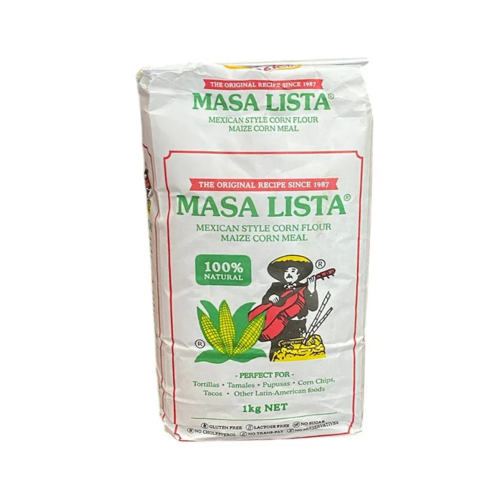 Masa Lista Mexican Maize Corn Meal 1kg - paper pack - Chile Mojo