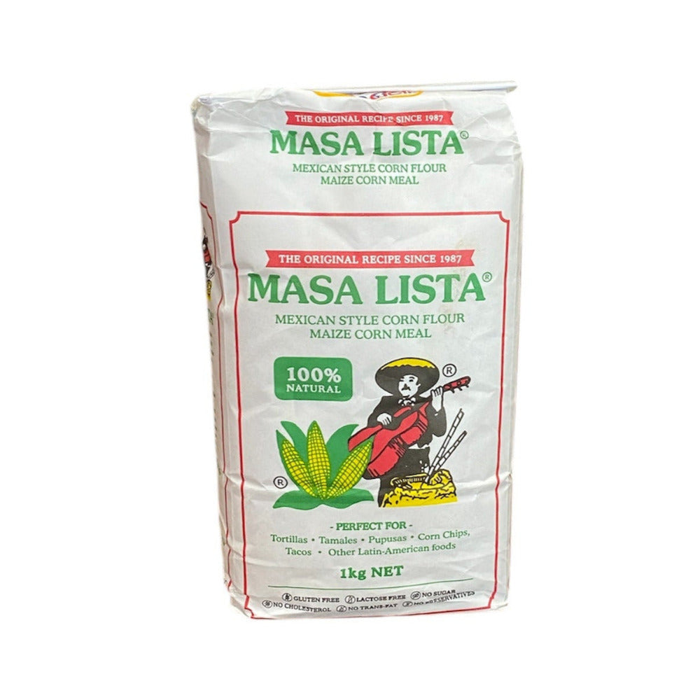 Masa Lista Mexican Maize Corn Meal 1kg - paper pack