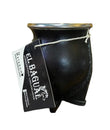 Natural Leather Metal Rimmed Yerba Mate Gourd - Chile Mojo