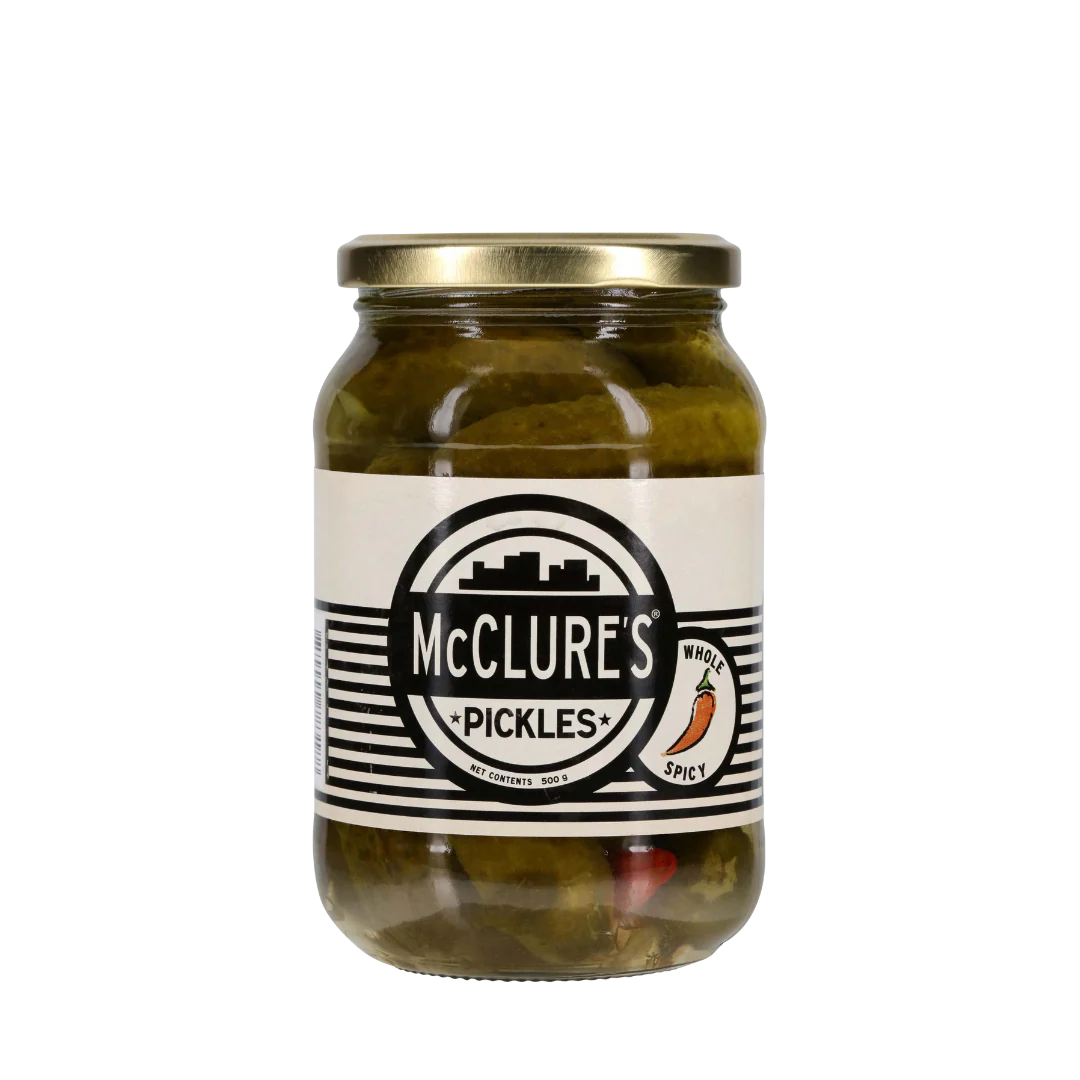 McClures Whole Spicy Pickles (500gm)