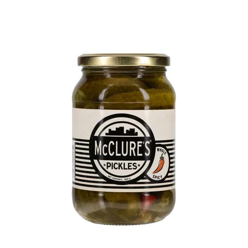 McClures Whole Spicy Pickles (500gm)