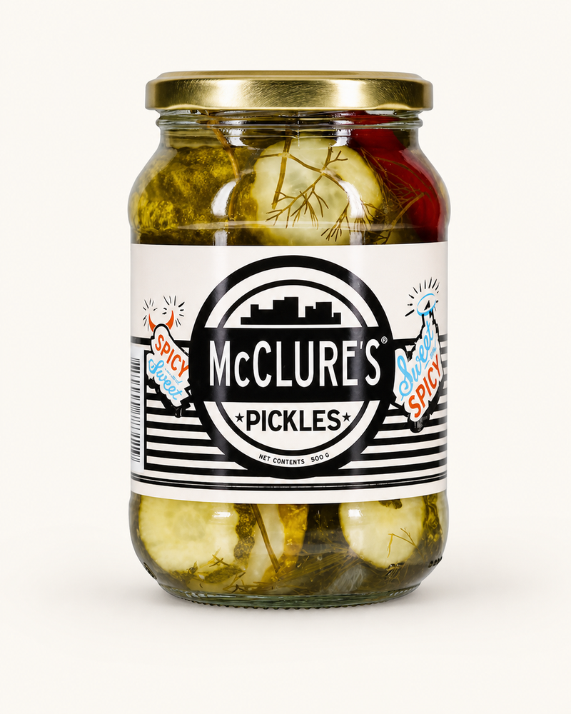 McClures Sweet & Spicy Pickles (500gm)