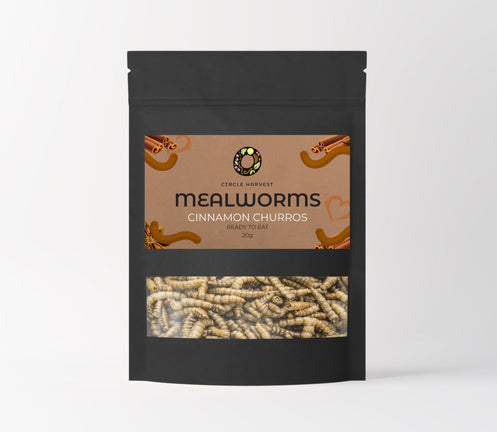 Circle Harvest Mealworm Snacks - Cinnamon Churros 20gm