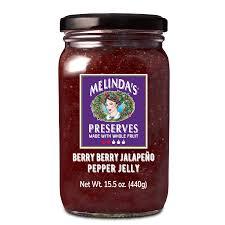 Melindas Whole Fruit Preserves - Berry Berry Jalapeno Pepper Jelly 440gm - Chile Mojo