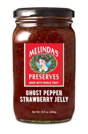 Melindas Whole Fruit Preserves - Strawberry Ghost Pepper Jelly 440gm - Chile Mojo