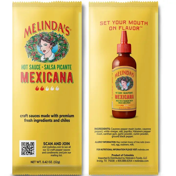 Melindas Mexicana Hot Sauce - single serve packet - Chile Mojo