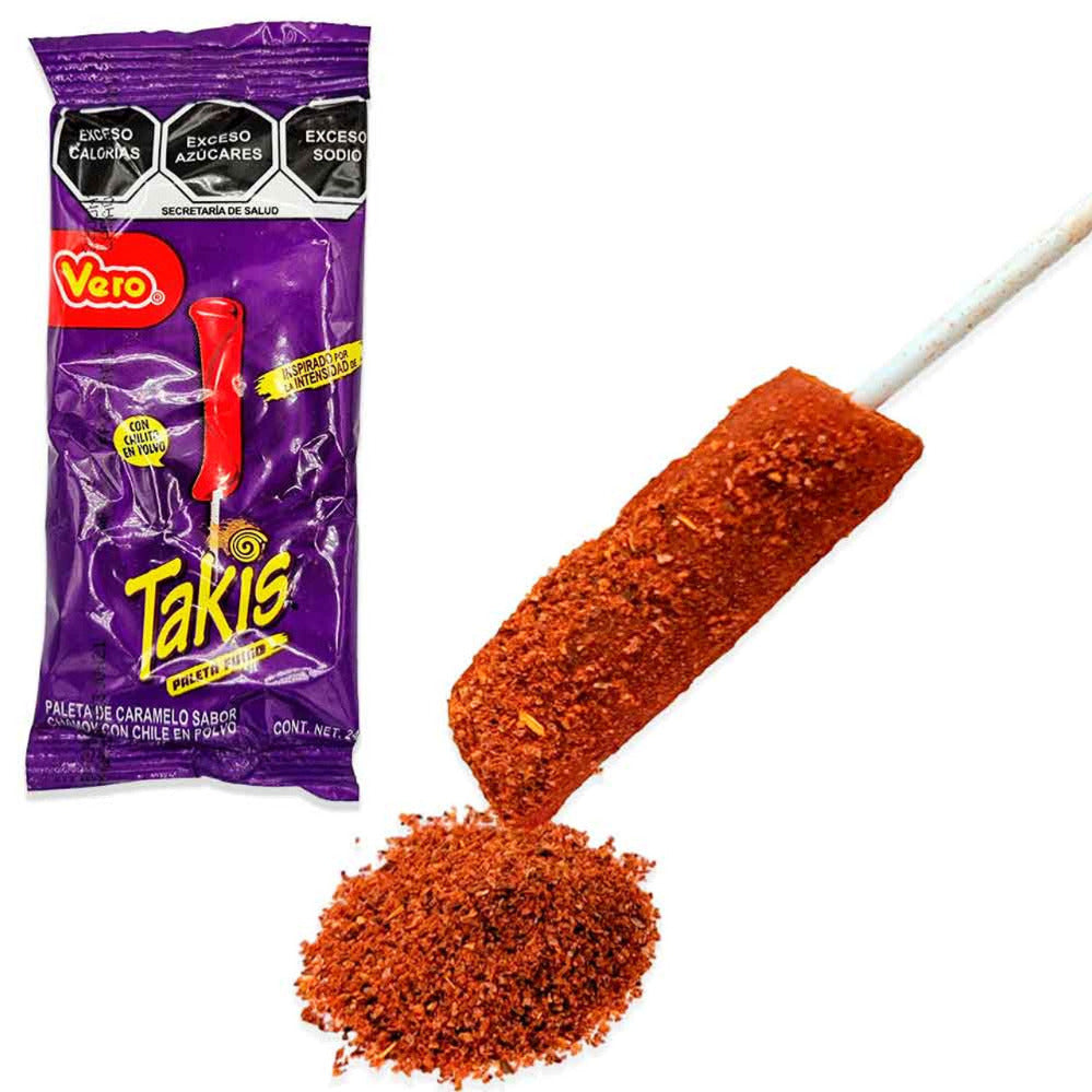 Vero Takis Fuego Chili Powder Mexican Lollipops