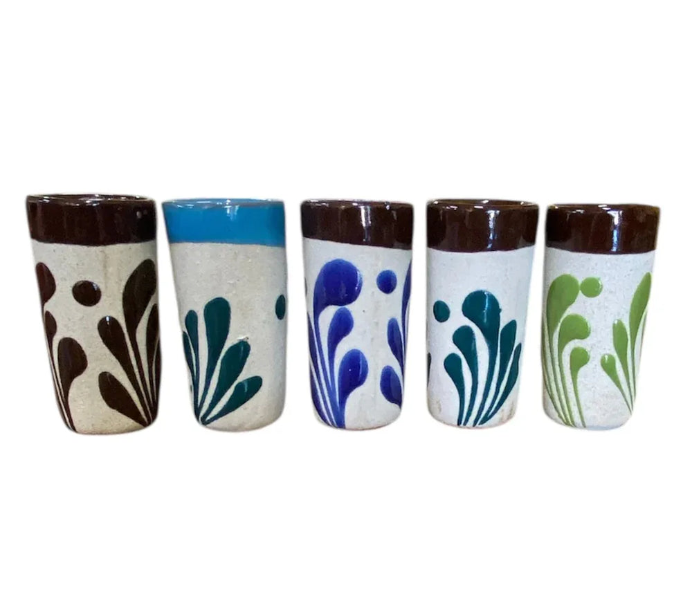 Mexican Ceramic Tequilero Shot Glass - Chile Mojo