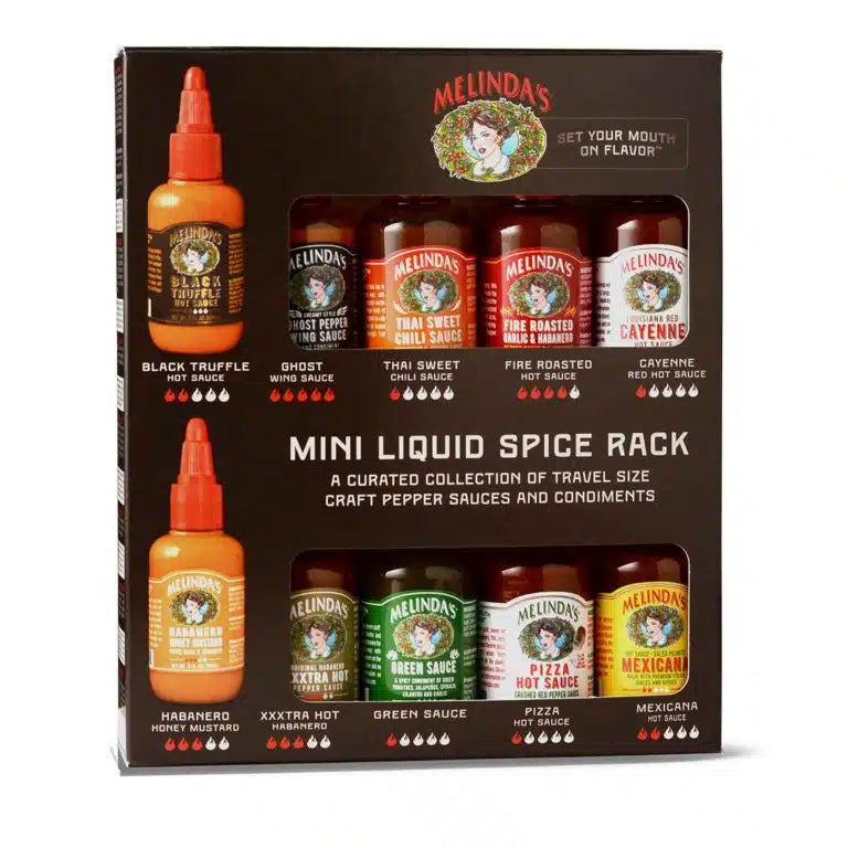 Melinda’s Mini Liquid Spice Rack (10 x 2oz squeezy bottles)