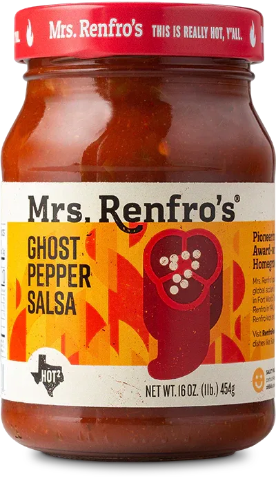 Mrs Renfro Ghost Pepper Salsa 1lb - 454gm - Chile Mojo