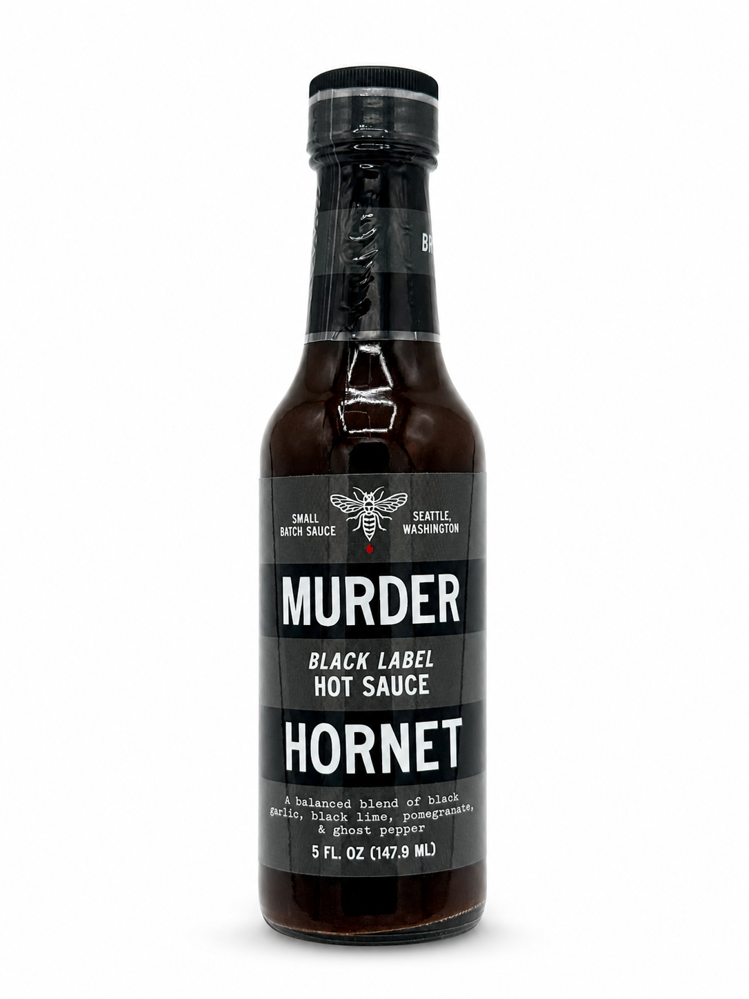 Murder Hornet Black Label Hot Sauce 5oz. (148ml)