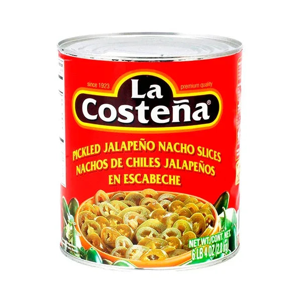 Chiles Sliced Jalapeno Nachos La Costena A10 (2.8kg) - Chile Mojo