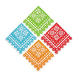 Papel Picado Banner Beverage Napkins - 16 pack - Chile Mojo