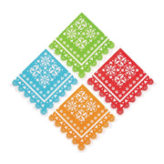 Papel Picado Banner Beverage Napkins - 16 pack - Chile Mojo