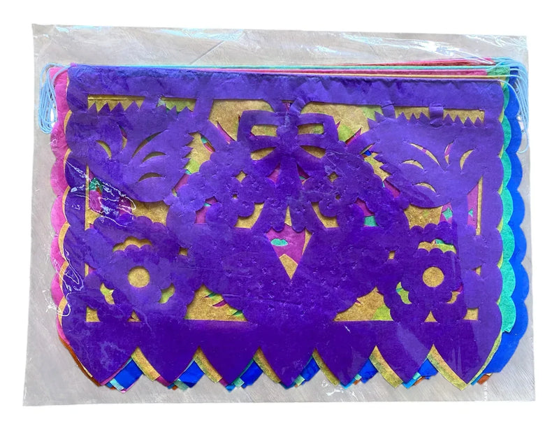 Papel Picado - small traditional paper - 10 sheets 23cm x 16cm - Chile Mojo