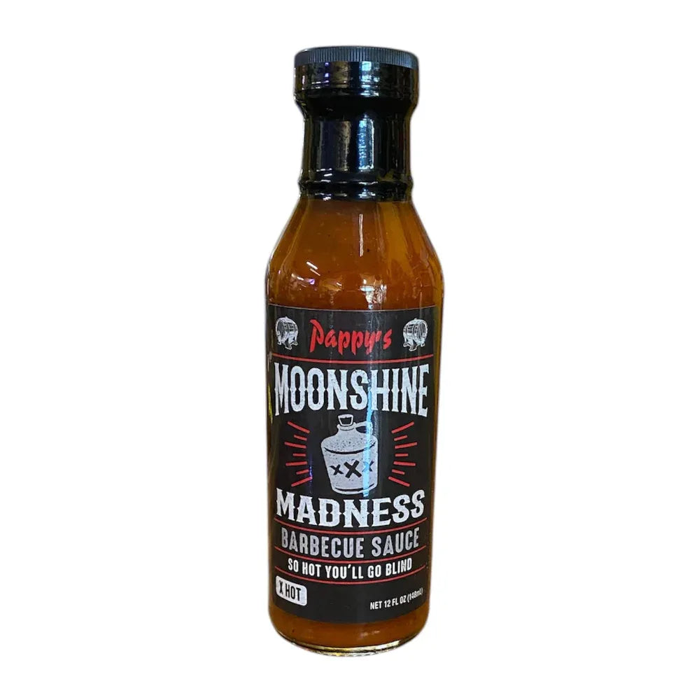Pappys Moonshine Madness BBQ Sauce 375ml (12oz) - Chile Mojo