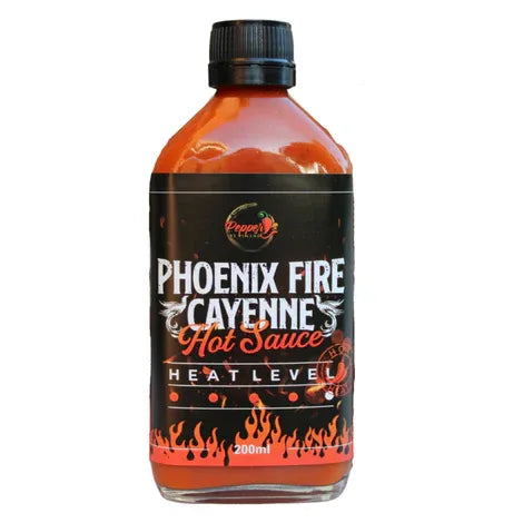 Phoenix Fire Cayenne Hot Sauce by Pinard 200ml - Chile Mojo