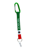 Mexican Flag Carabiner Key Ring - Chile Mojo