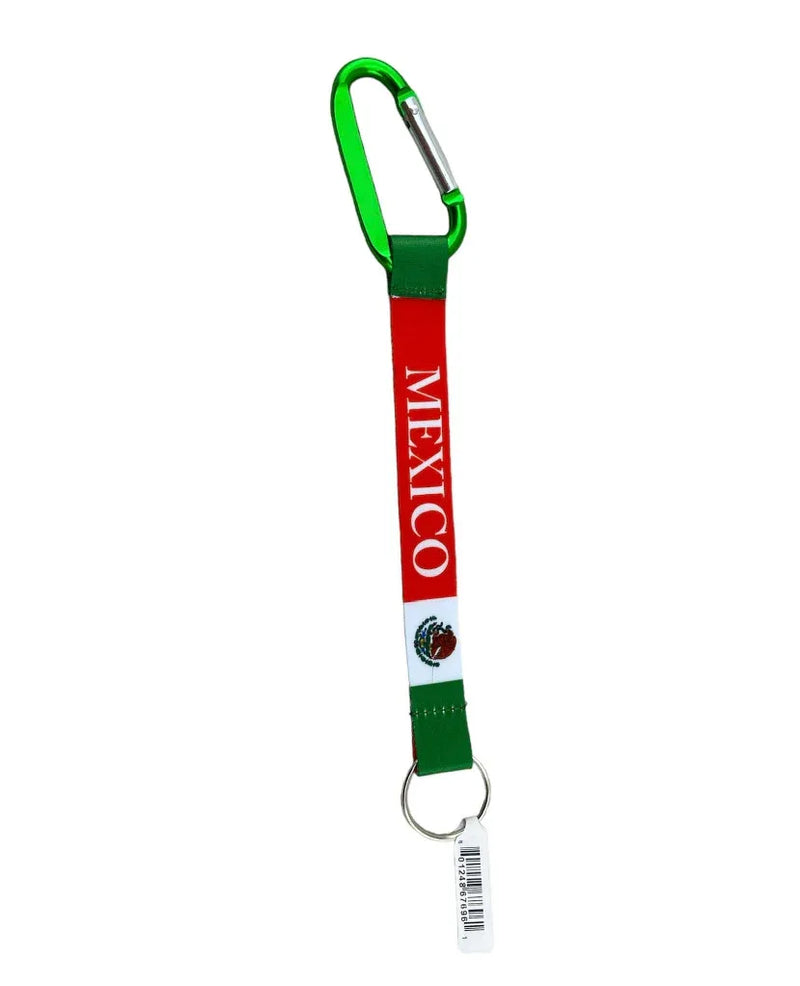 Mexican Flag Carabiner Key Ring - Chile Mojo