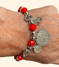 San Benito (St Benedict) charm bracelet - Chile Mojo