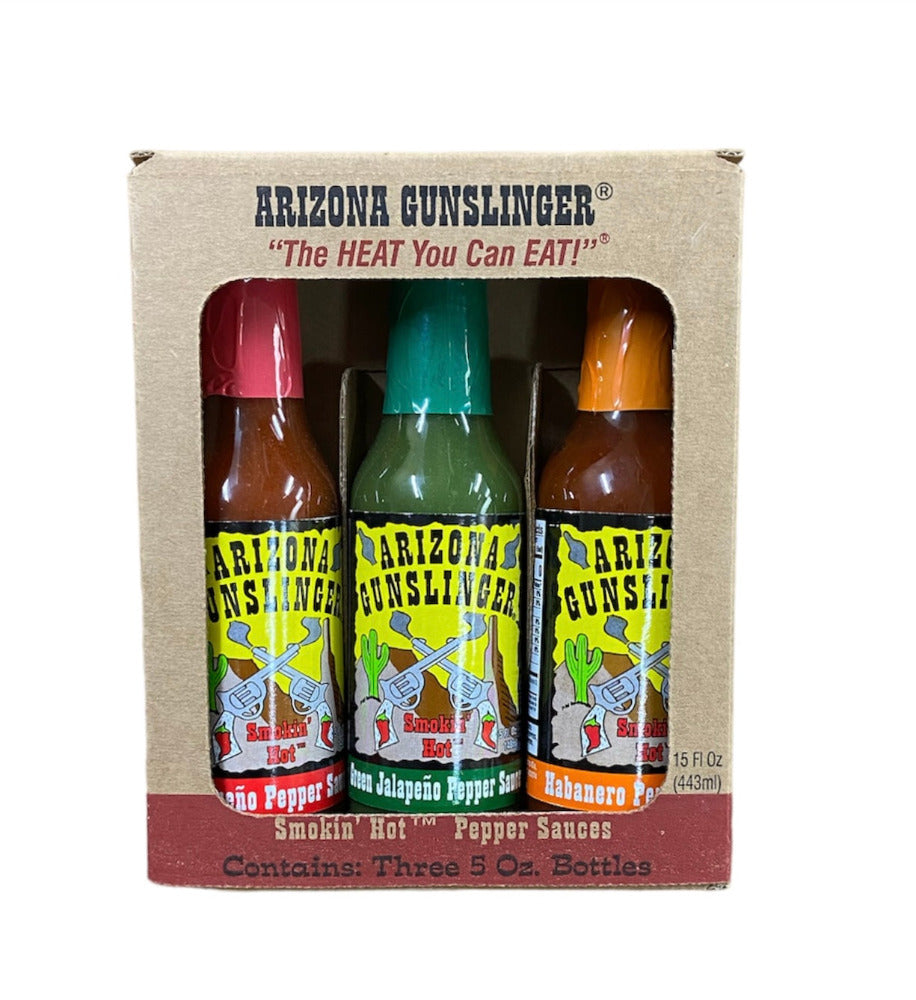 Arizona Gunslinger Hot Sauce Gift Pack - 3 x 5oz (148ml)