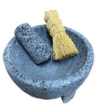 Molcajete mortar and pestle - natural Mexican volcanic stone - Chile Mojo