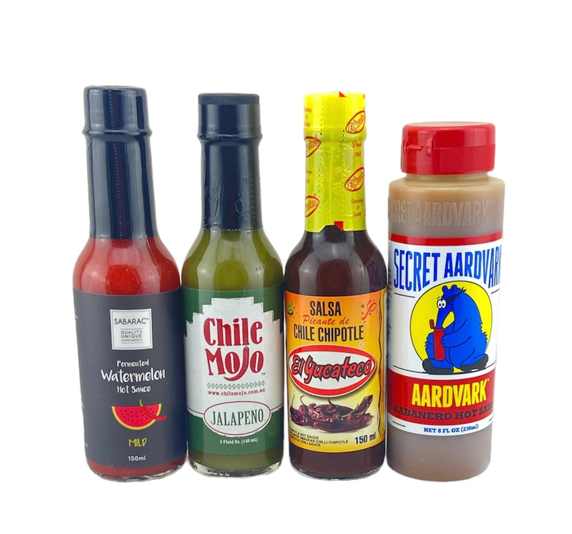 Hot Sauce Collection for those who want flavour but not too much heat