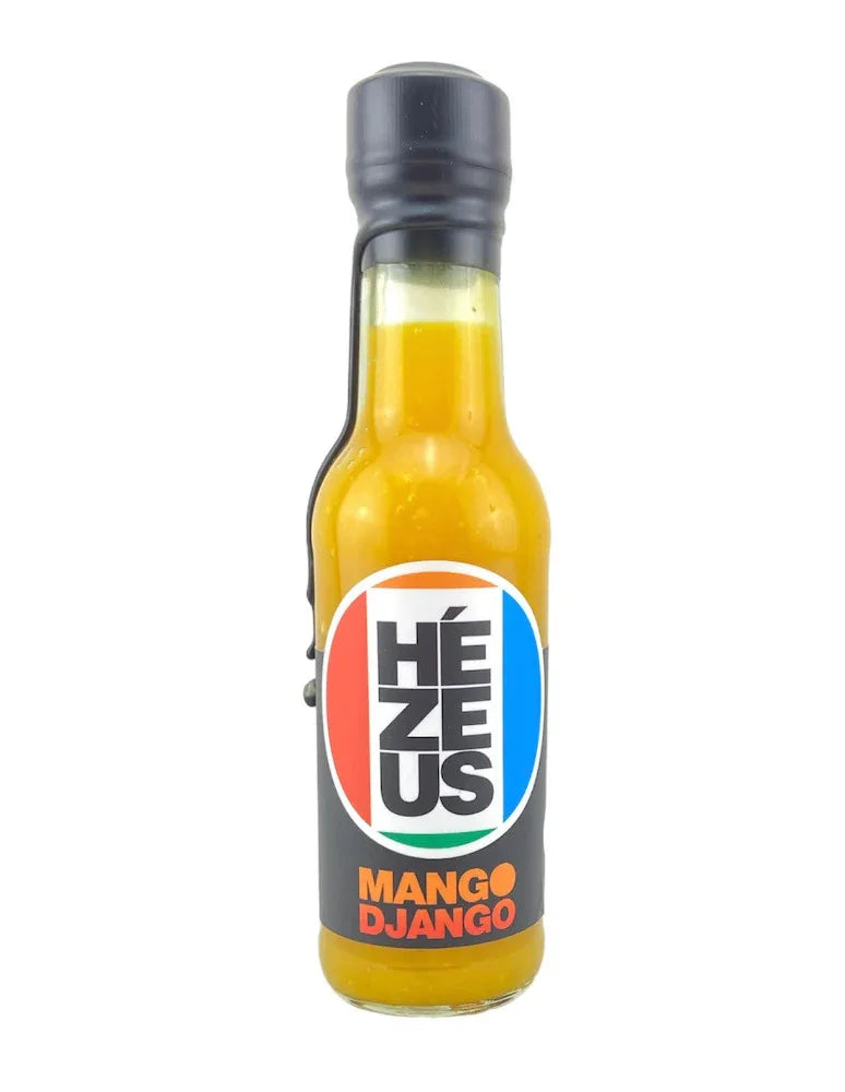 Hezeus Mango Django Yellow Trinidad Scorpion Hot Sauce 150ml - Chile Mojo