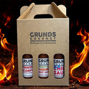 Grunds Gourmet HOT Sauce Gift Pack (3 x 150ml)