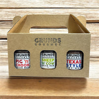 Grunds Gourmet Dry Rub Gift Pack 3 x 170gm
