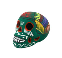 Calavera colored ceramic Skull Medium 12cm-15cm - Chile Mojo