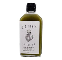 Old Bones Jalapeno and Garlic Chilli Sauce 200ml - Chile Mojo