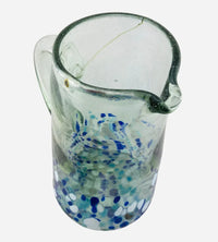 Handblown Glass Mexican Wide-base Pitcher - Chile Mojo