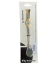 Yerba Mate 19cm drinking straw (Bombilla) with Emblem of Uruguay - Chile Mojo