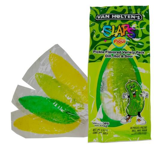 Pigui Slaps Mexican Candy Van Holtens Pickle Variety Flavor Mix - 10 pieces (95gm)