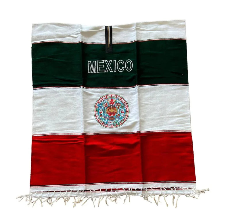 Poncho - Mexican Aztec Calendar - Chile Mojo