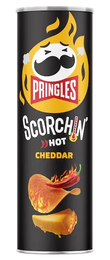 US Pringles Scorchin Hot Cheddar Potato Chips 158g - Chile Mojo