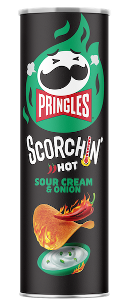 US Pringles Scorchin Hot Sour Cream and Onion Potato Chips 158g