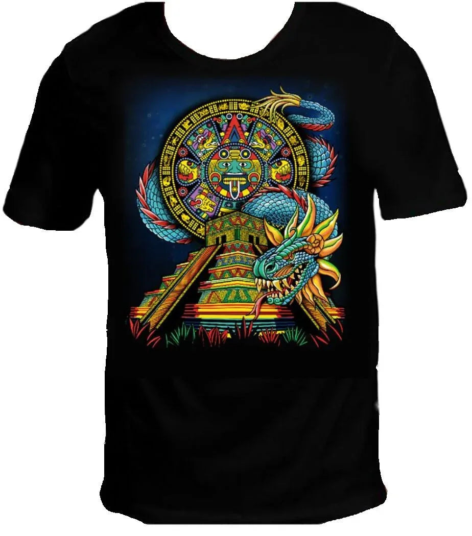 Mexican Aztec God Quetzalcoatl_T-shirt - Chile Mojo
