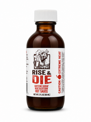 Flavor & Fire Rise & Die Extreme Heat Hot Sauce Mini 2oz. (68ml)